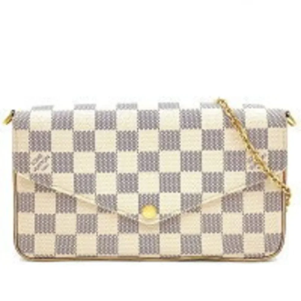 Louis Vuitton Damier Azur Pochette Felicity Chain Shoulder Bag